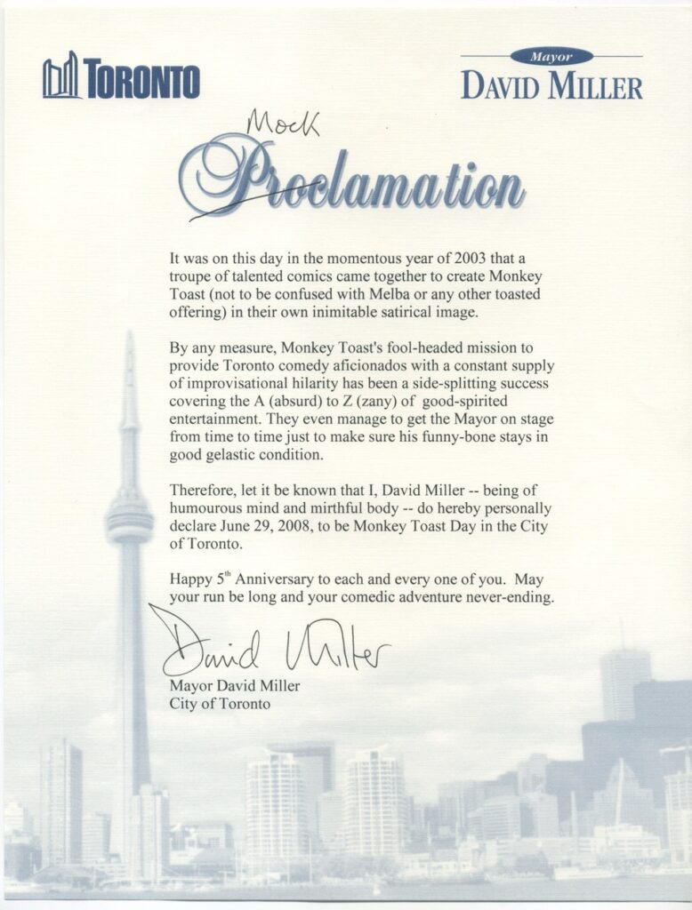 Press Mayor David Miller